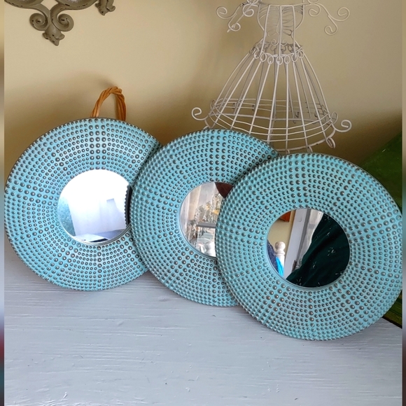 Wall Decor Set Of 3 Round Wall Mirrors Poshmark